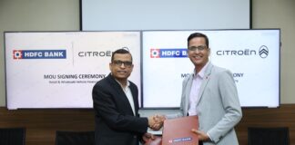 Citroën India Partners With Hdfc Bank to Offer Comprehensive Retail & Dealer Finance Solutions