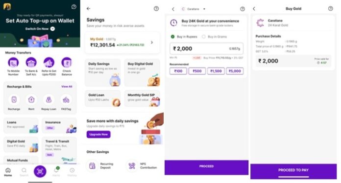 PhonePe cashback offers on 24K Digital Gold this Dhanteras