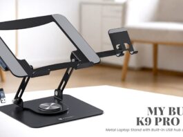 Portronics launches My Buddy K9 Pro Max: Ergonomic laptop stand with 6-in-1 USB hub and mobile holder