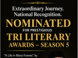 “A Life in Many Frames” Nominated for the Prestigious TRI Literary Awards – Season 5
