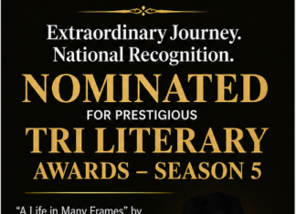“A Life in Many Frames” Nominated for the Prestigious TRI Literary Awards – Season 5