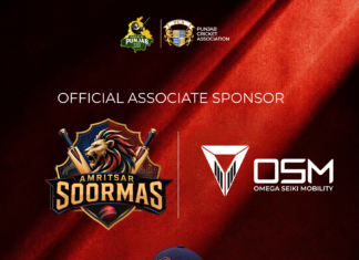 Amritsar Soormas Announce Omega Seiki Mobility as Official Headgear Partner for Sher-e-Punjab T20 League