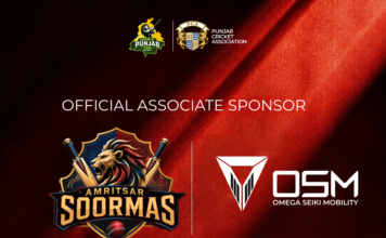 Amritsar Soormas Announce Omega Seiki Mobility as Official Headgear Partner for Sher-e-Punjab T20 League