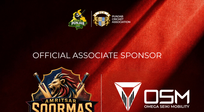 Amritsar Soormas Announce Omega Seiki Mobility as Official Headgear Partner for Sher-e-Punjab T20 League